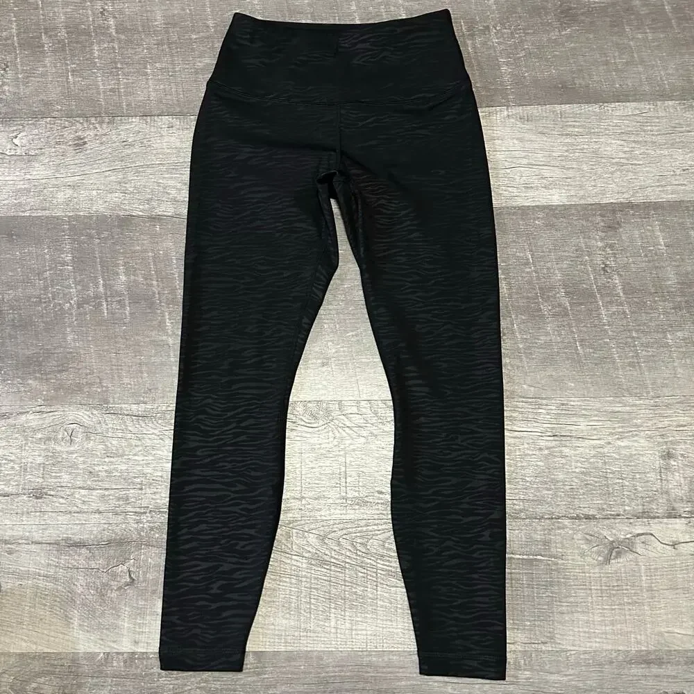Legging Bundle Women Small Marika Green & 90 Degree Black Stripe Print Athletic - Picture 2 of 9